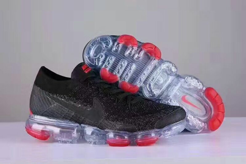 New Nike Air Max 2018 Flyknit Black Red Shoes